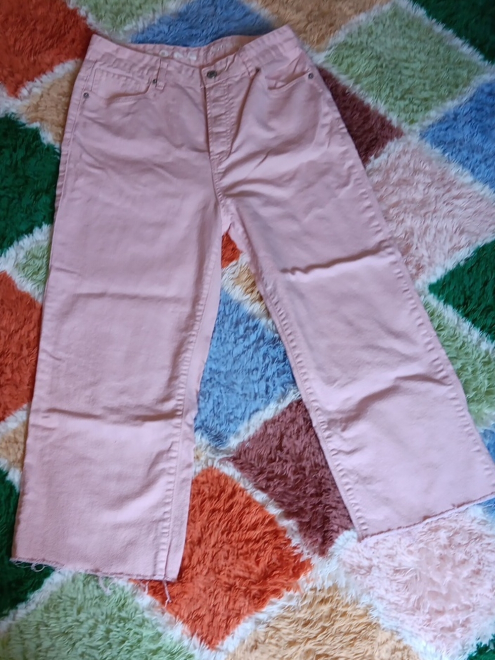 S.O.N.G. 90s Boyfriend Light Pink Wide-Leg Jeans